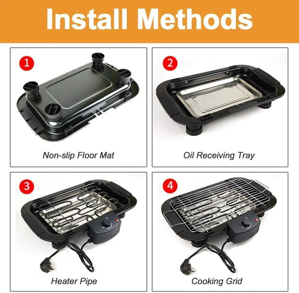 🔥 Electric Barbecue Grill 2000W Tandoori Maker