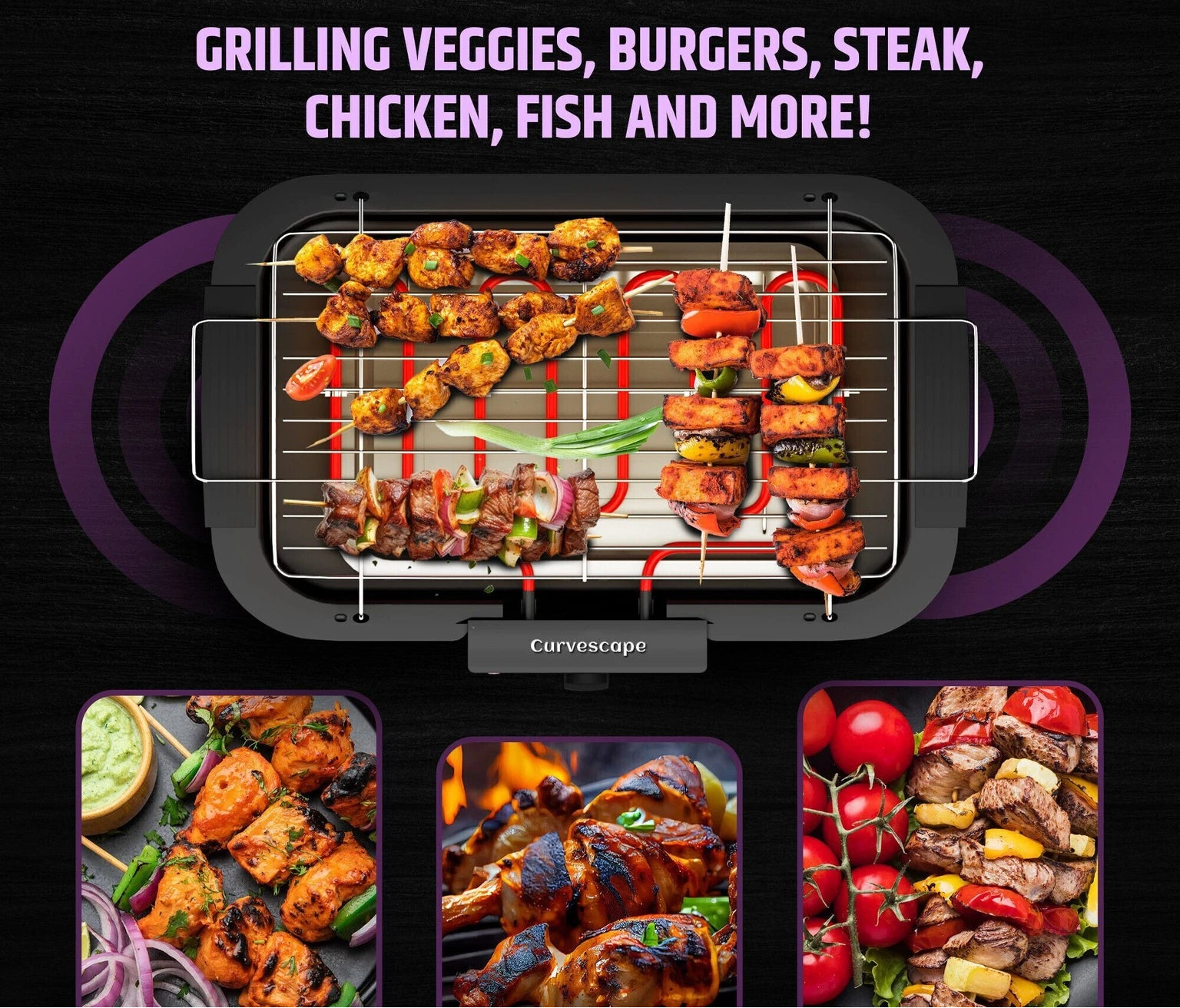 🔥 Electric Barbecue Grill 2000W Tandoori Maker